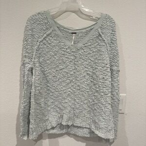 Free People Cotton Knit Relaxed Fit Sweater
